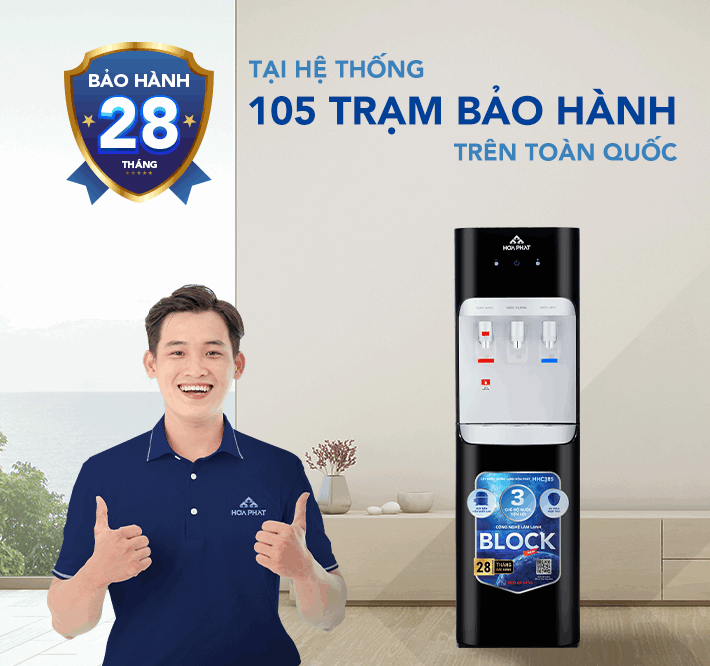 Cây nước nóng lạnh hút bình Hòa Phát HHC385